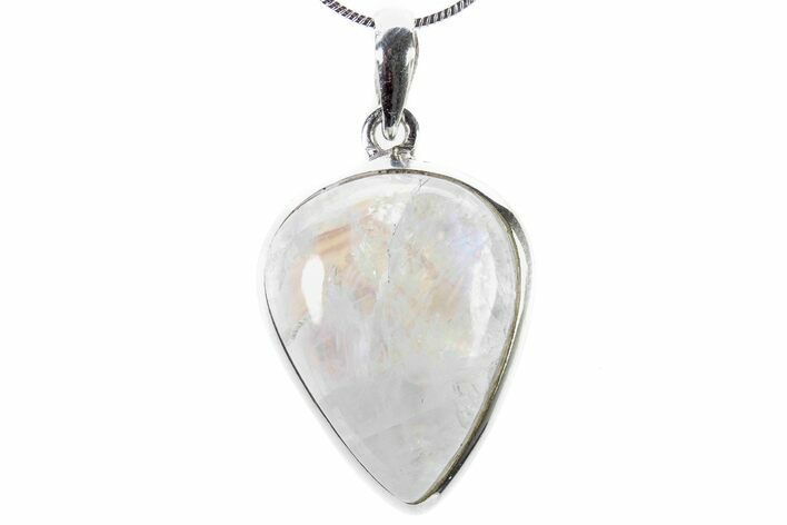Adularescent Moonstone Pendant (Necklace) - Sterling Silver #321632
